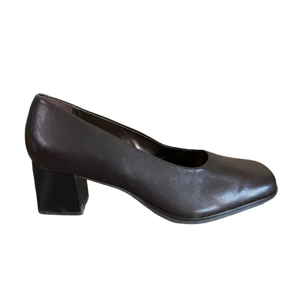 Pesaro EVA Brown Leather Classic Pump Heels Womens Sz 10M